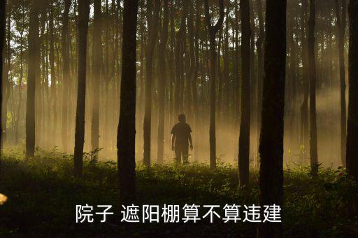 院子 遮陽(yáng)棚算不算違建