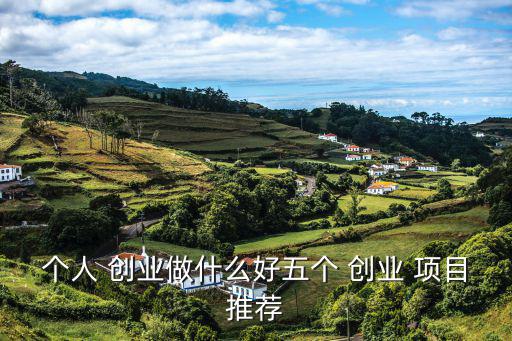 個(gè)人 創(chuàng)業(yè)做什么好五個(gè) 創(chuàng)業(yè) 項(xiàng)目推薦