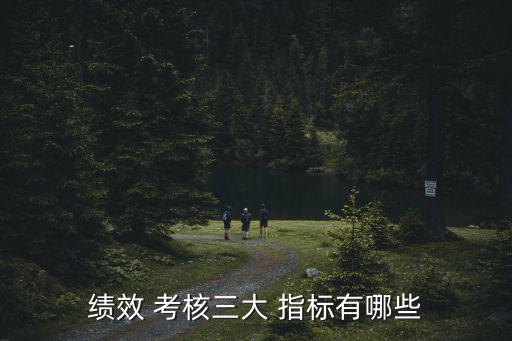 績效 考核三大 指標有哪些