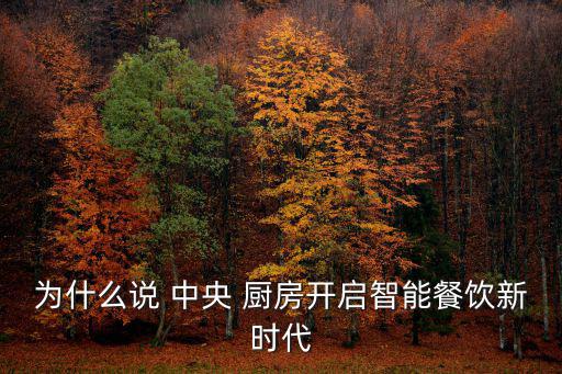 為什么說 中央 廚房開啟智能餐飲新時代