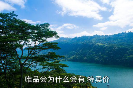  唯品會為什么會有 特賣價