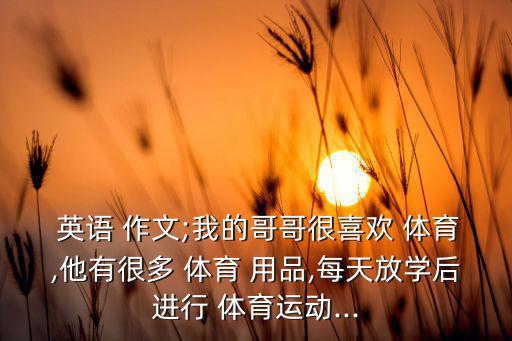 英語作文體育用品50字,我的英語作業(yè)獲老師表揚(yáng)今天很高興