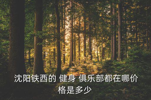  沈陽鐵西的 健身 俱樂部都在哪價(jià)格是多少