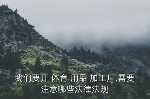 我們要開 體育 用品 加工廠,需要注意哪些法律法規(guī)