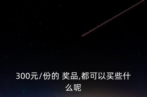 300元/份的 獎(jiǎng)品,都可以買些什么呢