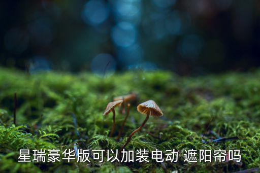 星瑞豪華版可以加裝電動(dòng) 遮陽簾嗎