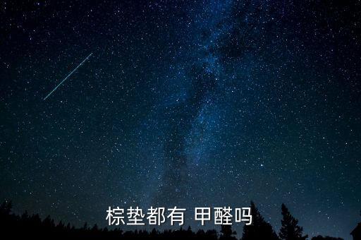 棕墊都有 甲醛嗎
