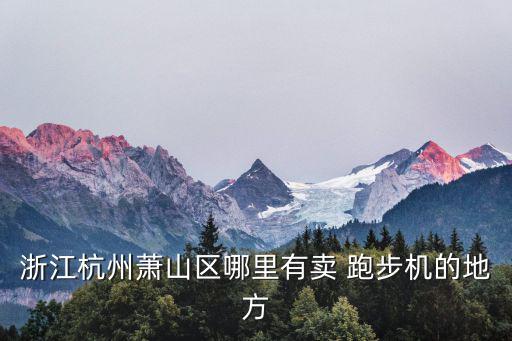 浙江杭州蕭山區(qū)哪里有賣 跑步機的地方