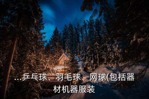 ...乒乓球、羽毛球、網(wǎng)球(包括器材機(jī)器服裝