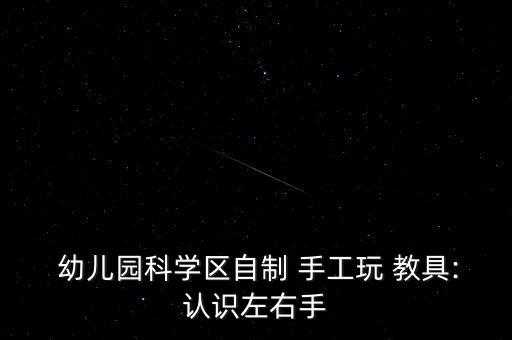  幼兒園科學(xué)區(qū)自制 手工玩 教具:認(rèn)識(shí)左右手