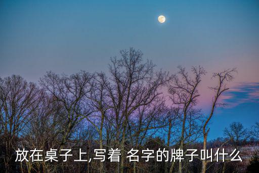 放在桌子上,寫著 名字的牌子叫什么