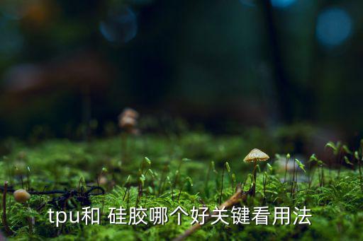 tpu和 硅膠哪個(gè)好關(guān)鍵看用法