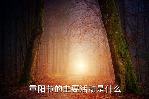  重陽節(jié)的主要活動(dòng)是什么