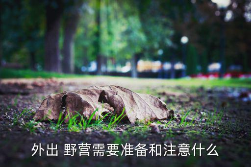 外出 野營(yíng)需要準(zhǔn)備和注意什么