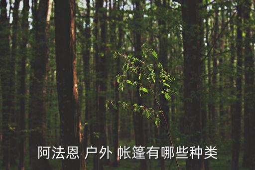阿法恩 戶外 帳篷有哪些種類