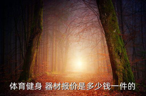 體育健身 器材報價是多少錢一件的