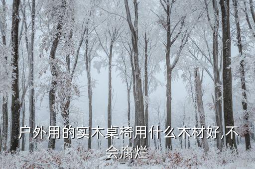  戶外用的實(shí)木桌椅用什么木材好,不會腐爛