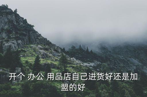 開個(gè) 辦公 用品店自己進(jìn)貨好還是加盟的好