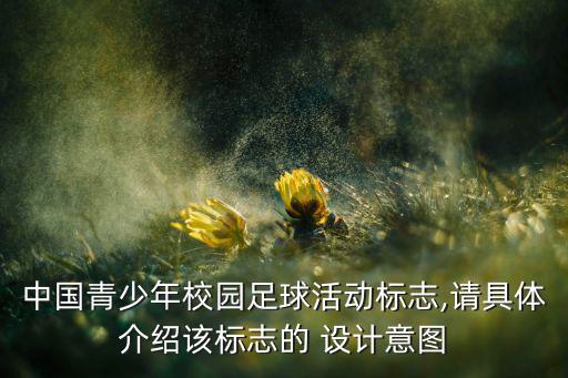 中國青少年校園足球活動標(biāo)志,請具體介紹該標(biāo)志的 設(shè)計意圖