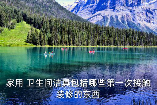家用 衛(wèi)生間潔具包括哪些第一次接觸裝修的東西