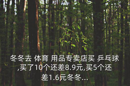 乒乓球體育用品多少錢,買乒乓球要付多少錢?
