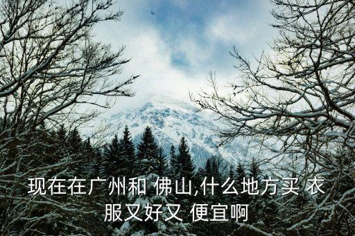 佛山衣服批發(fā)市場哪里便宜質(zhì)量好,廣州服裝批發(fā)市場有哪些?