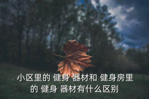 小區(qū)里面的健身器材有哪些東西,健身房里常見健身器材有哪些?