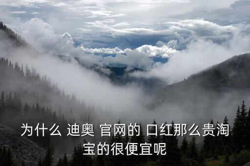 為什么 迪奧 官網的 口紅那么貴淘寶的很便宜呢