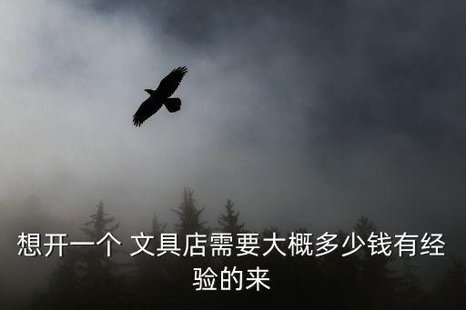想開一個 文具店需要大概多少錢有經(jīng)驗的來