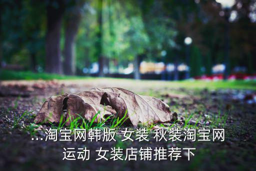 ...淘寶網(wǎng)韓版 女裝 秋裝淘寶網(wǎng) 運動 女裝店鋪推薦下