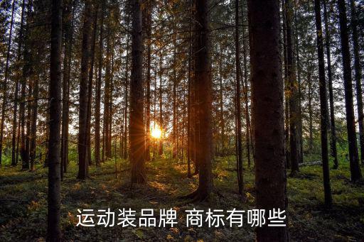 運(yùn)動(dòng)裝品牌 商標(biāo)有哪些