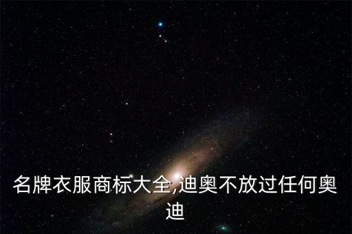 世界名牌衣服商標大全,迪奧不放過任何奧迪