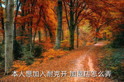 本人想加入耐克開 加盟店怎么弄