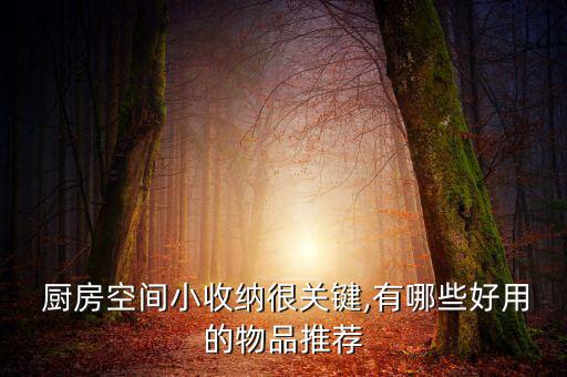  廚房空間小收納很關(guān)鍵,有哪些好用的物品推薦