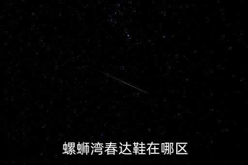  螺螄灣春達(dá)鞋在哪區(qū)