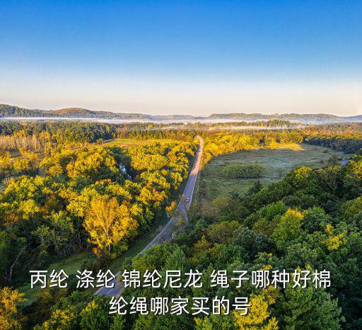 丙綸 滌綸 錦綸尼龍 繩子哪種好棉綸繩哪家買(mǎi)的號(hào)
