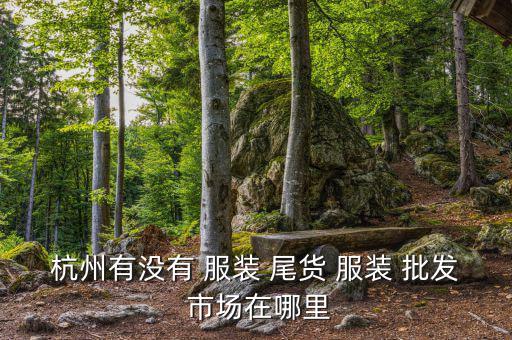 杭州有沒有 服裝 尾貨 服裝 批發(fā) 市場在哪里