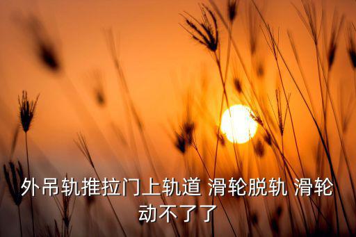 外吊軌推拉門上軌道 滑輪脫軌 滑輪動不了了