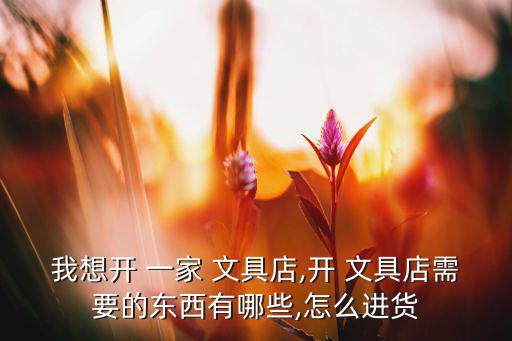我想開 一家 文具店,開 文具店需要的東西有哪些,怎么進(jìn)貨