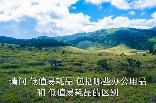 請(qǐng)問 低值易耗品 包括哪些辦公用品和 低值易耗品的區(qū)別