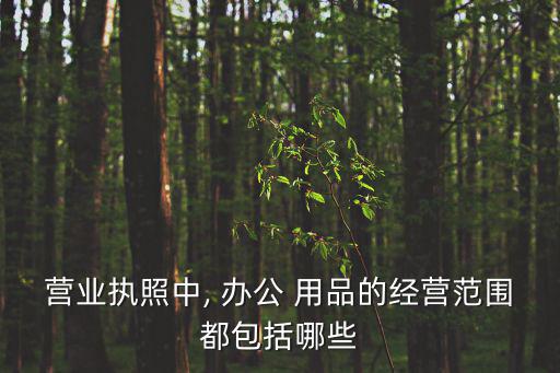 營業(yè)執(zhí)照中, 辦公 用品的經(jīng)營范圍都包括哪些