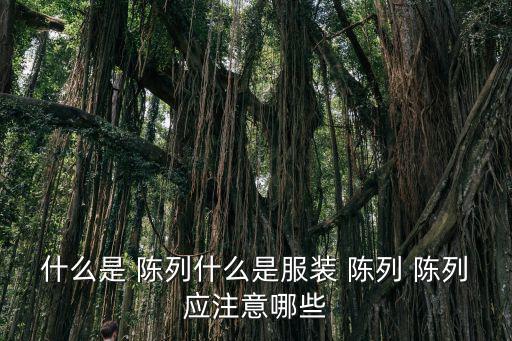 什么是 陳列什么是服裝 陳列 陳列應(yīng)注意哪些