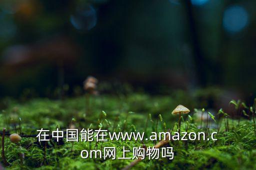 在中國(guó)能在www.amazon.com網(wǎng)上購物嗎