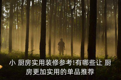小 廚房實用裝修參考!有哪些讓 廚房更加實用的單品推薦