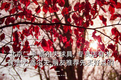 北京二手 高爾夫球具, 專賣店有木有想學(xué) 高爾夫,朋友推薦先買好點(diǎn)的二...