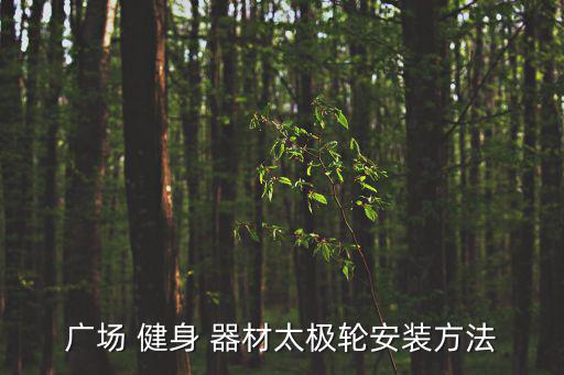 廣場(chǎng) 健身 器材太極輪安裝方法