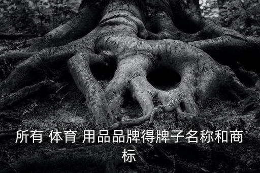 所有 體育 用品品牌得牌子名稱和商標(biāo)