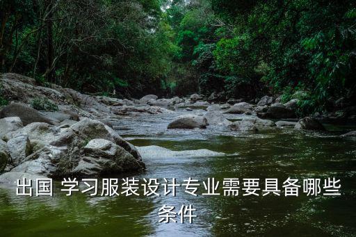 出國 學(xué)習(xí)服裝設(shè)計專業(yè)需要具備哪些條件