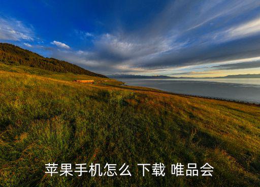 蘋果手機(jī)怎么 下載 唯品會