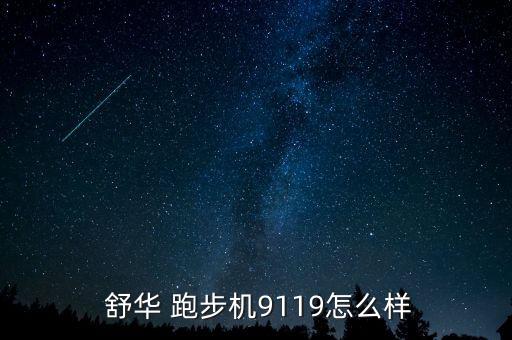  舒華 跑步機9119怎么樣